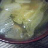 レタスとじゃがいもと白菜のコンソメスープ